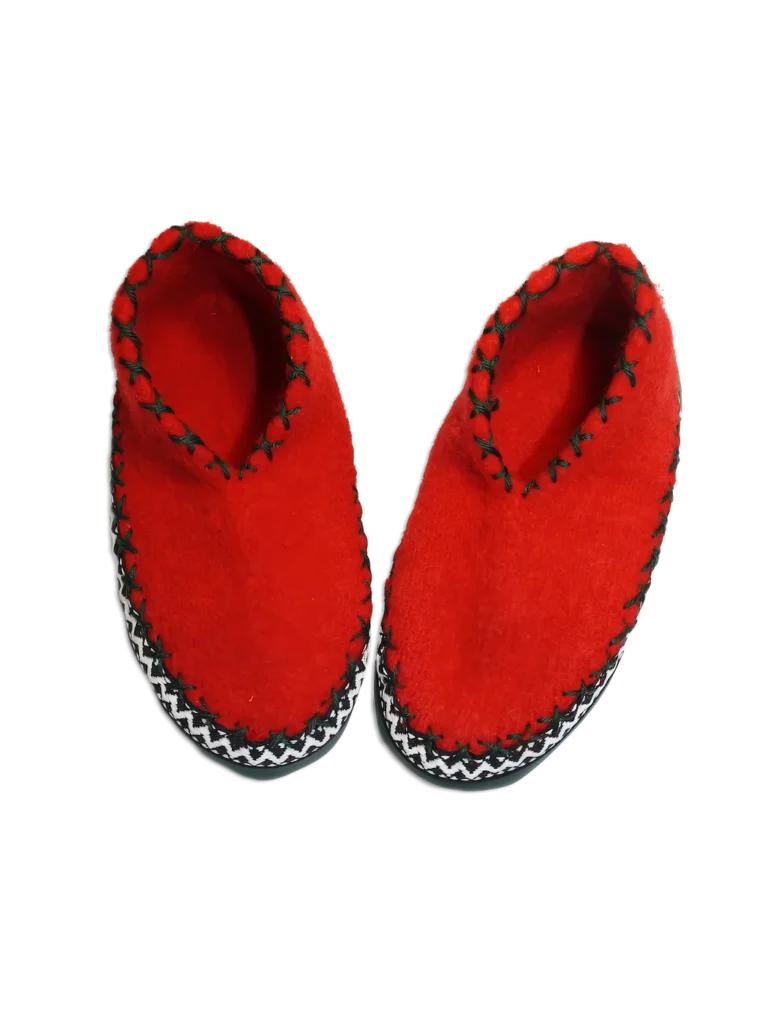 Hüttenschuhe MINI in Rot