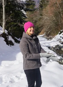 Kapuzenjacke KULM für Damen in Braun
