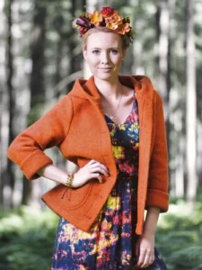 Kapuzenjacke KULM für Damen in Orange