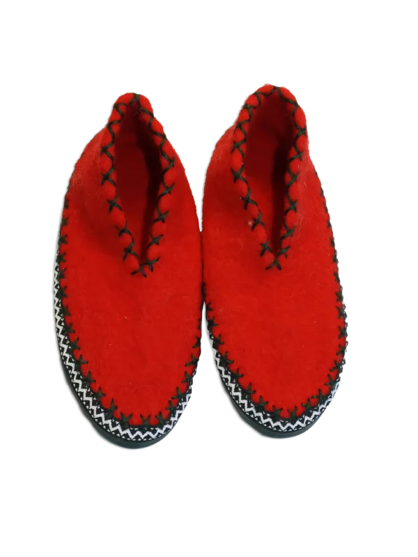 Hüttenschuhe in Rot – Ansicht 2